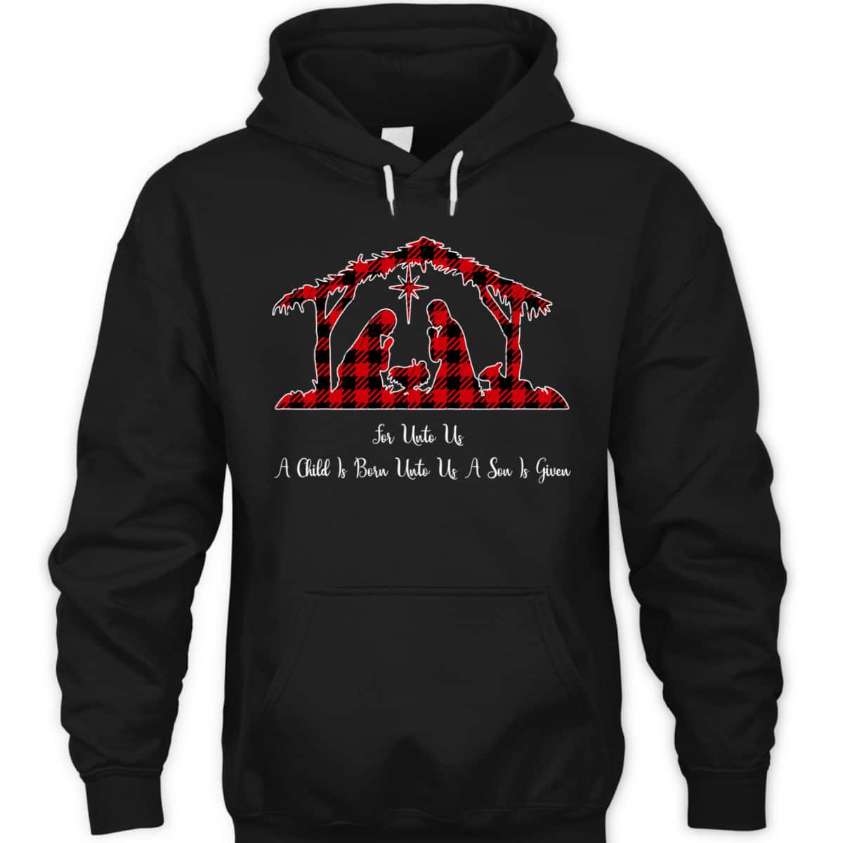 Christmas Nativity Scene Red Plaid Costume Isaiah Bible T-Shirt Christmas Nativity Scene Red Plaid Costume Isaiah Bible T-Shirt