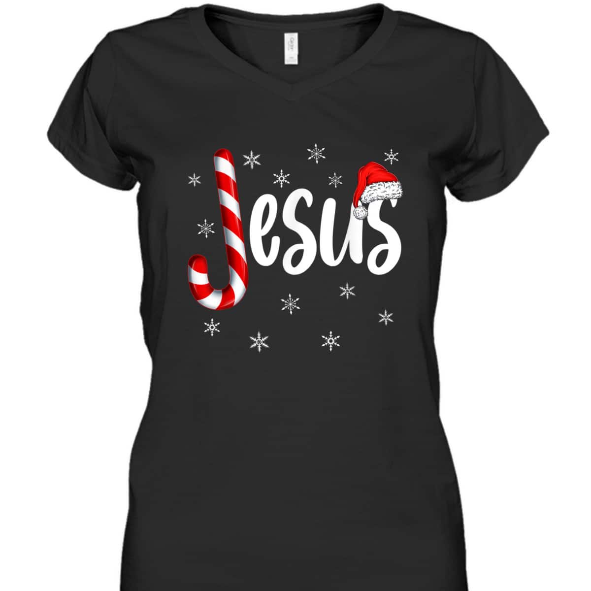 Christian Jesus Is The Reason Candy Cane Religious Christmas T-Shirt Christian Jesus Is The Reason Candy Cane Religious Christmas T-Shirt