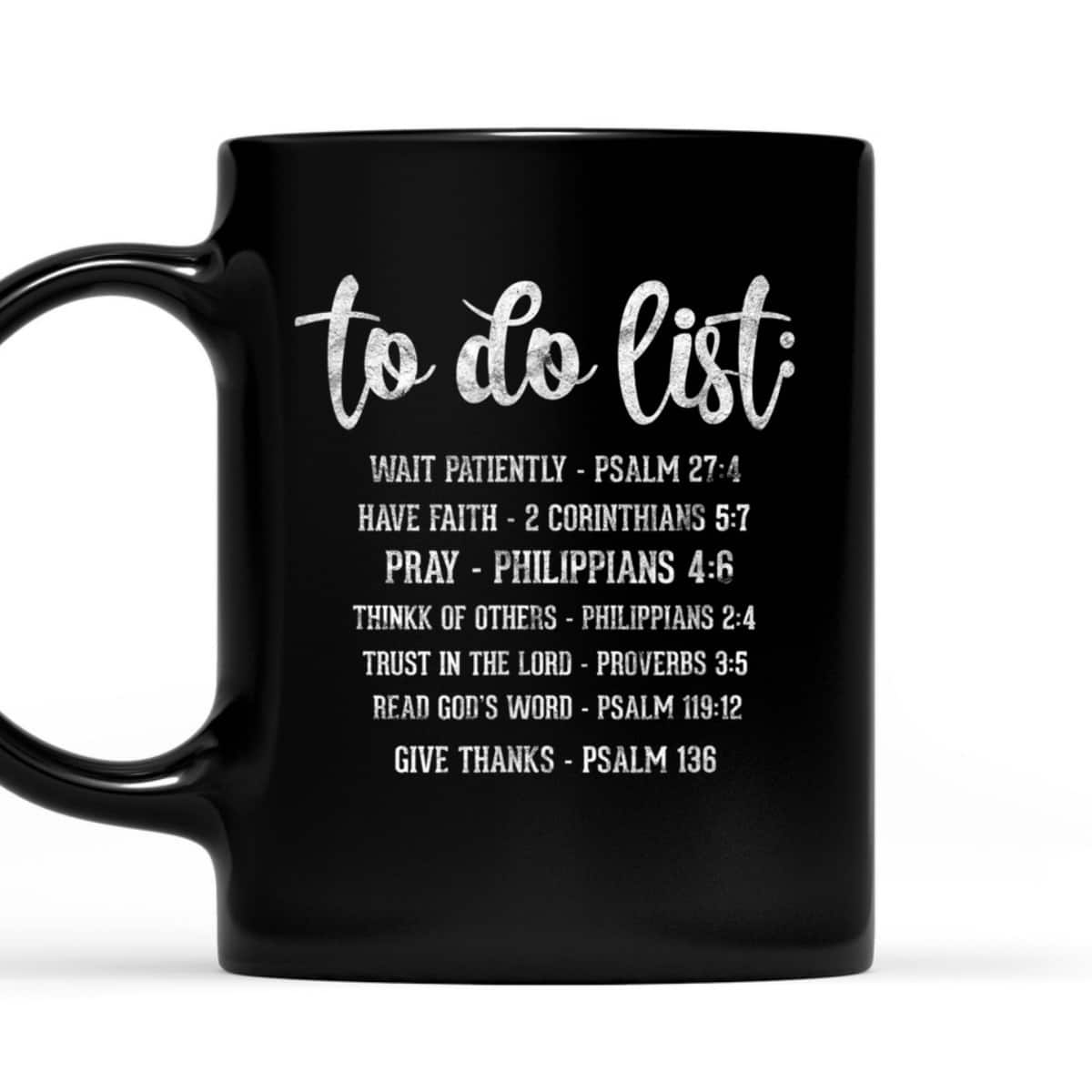 Christian Religious Funny To Do List Bible Verse T-Shirt Christian Religious Funny To Do List Bible Verse T-Shirt