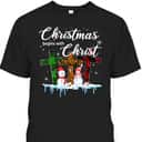 Christmas Begins With Christ Costume Xmas Christian T-Shirt Christmas Begins With Christ Costume Xmas Christian T-Shirt