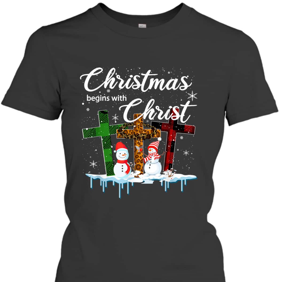 Christmas Begins With Christ Costume Xmas Christian T-Shirt Christmas Begins With Christ Costume Xmas Christian T-Shirt
