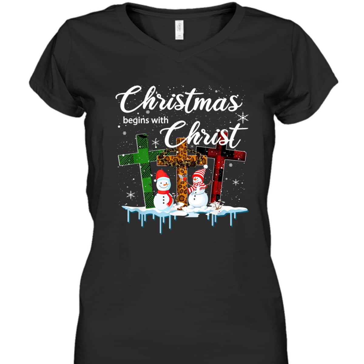 Christmas Begins With Christ Costume Xmas Christian T-Shirt Christmas Begins With Christ Costume Xmas Christian T-Shirt