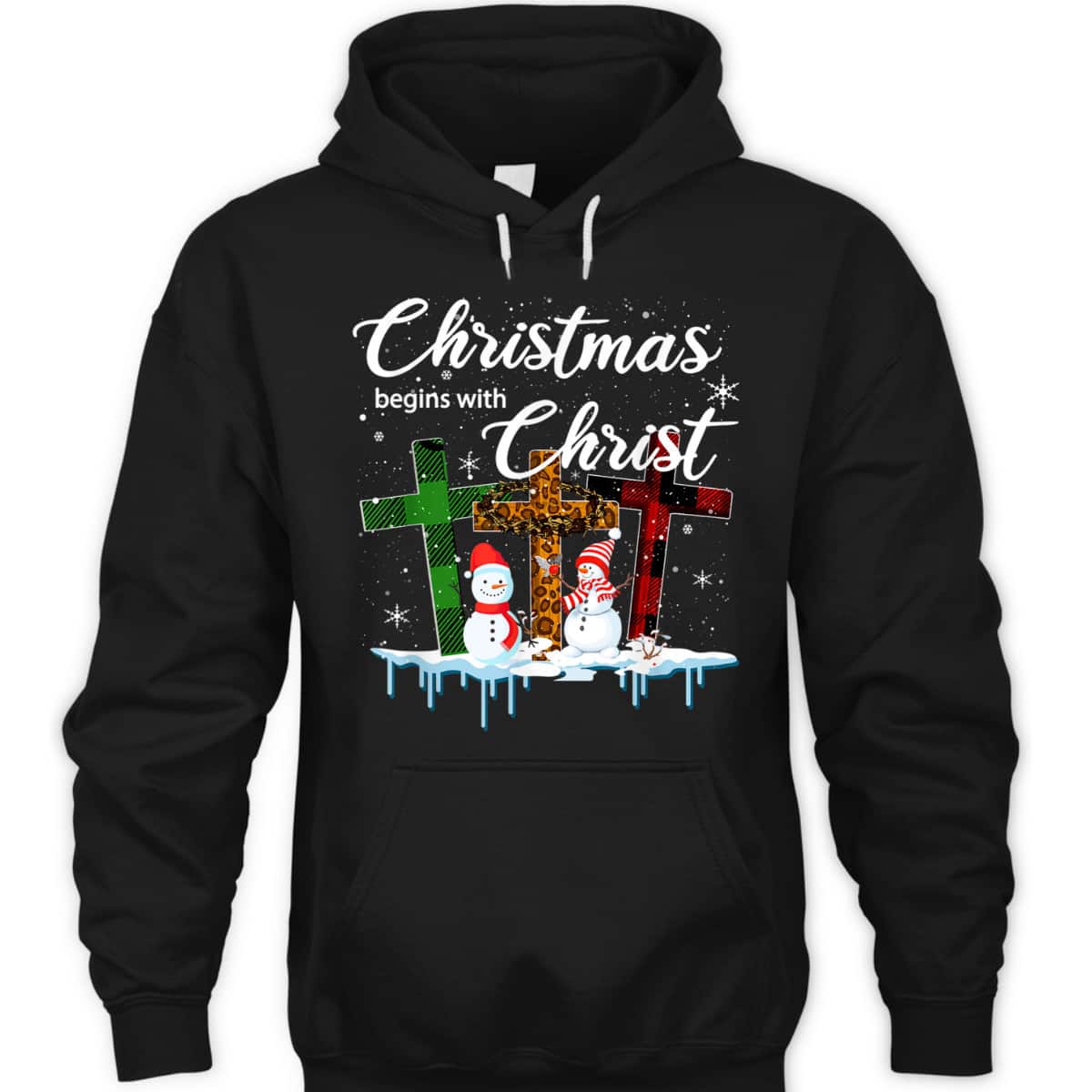 Christmas Begins With Christ Costume Xmas Christian T-Shirt