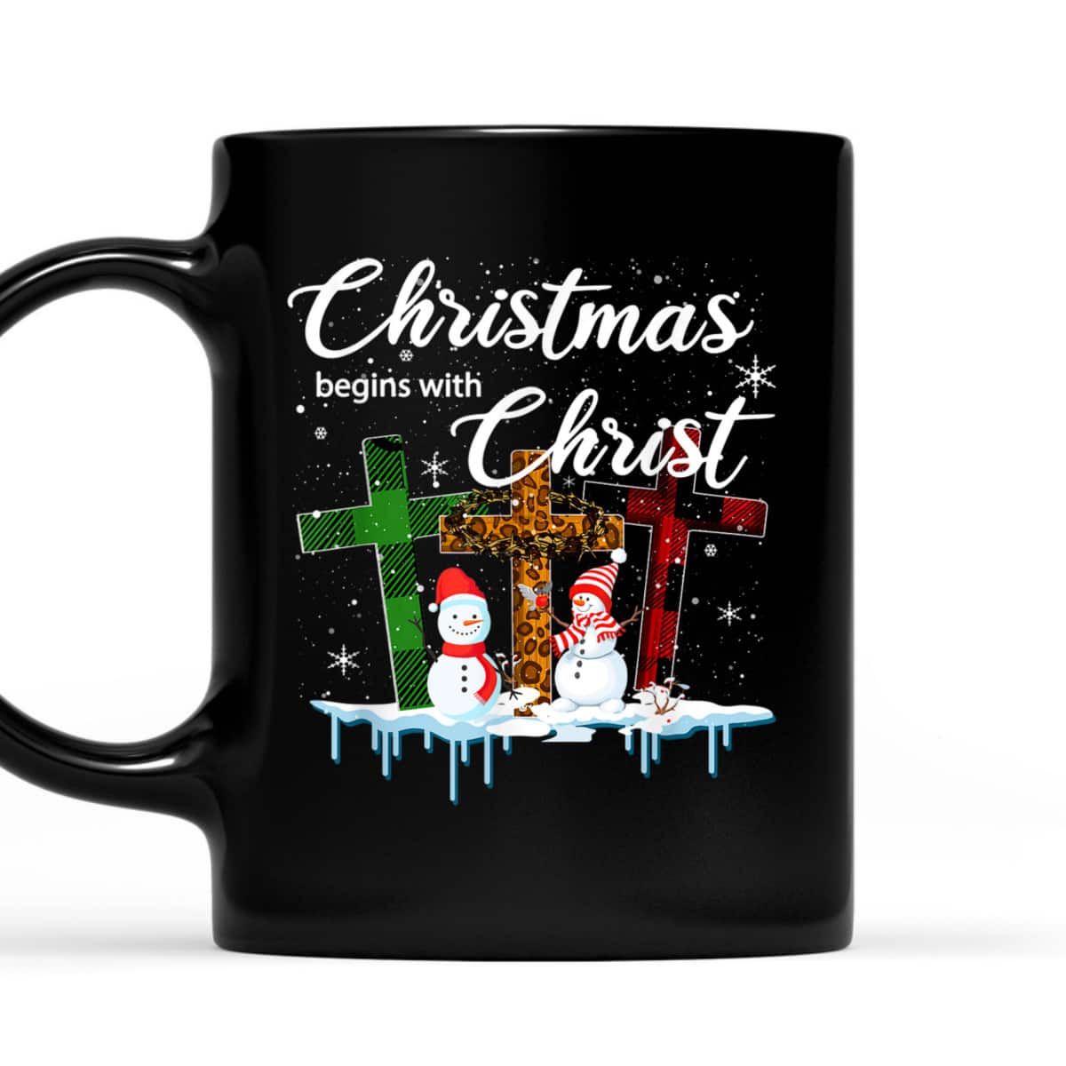 Christmas Begins With Christ Costume Xmas Christian T-Shirt