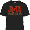 Christian Jesus Rock Band Matthew 7:24 Retro Vintage Bible Verse T-Shirt Christian Jesus Rock Band Matthew 7:24 Retro Vintage Bible Verse T-Shirt