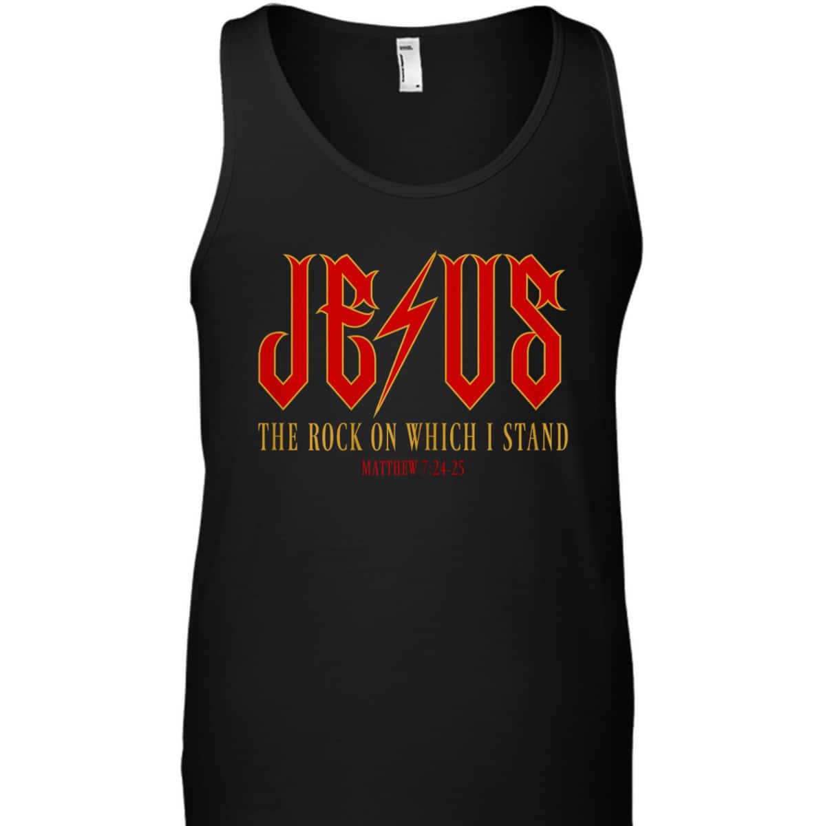 Christian Jesus Rock Band Matthew 7:24 Retro Vintage Bible Verse T-Shirt Christian Jesus Rock Band Matthew 7:24 Retro Vintage Bible Verse T-Shirt