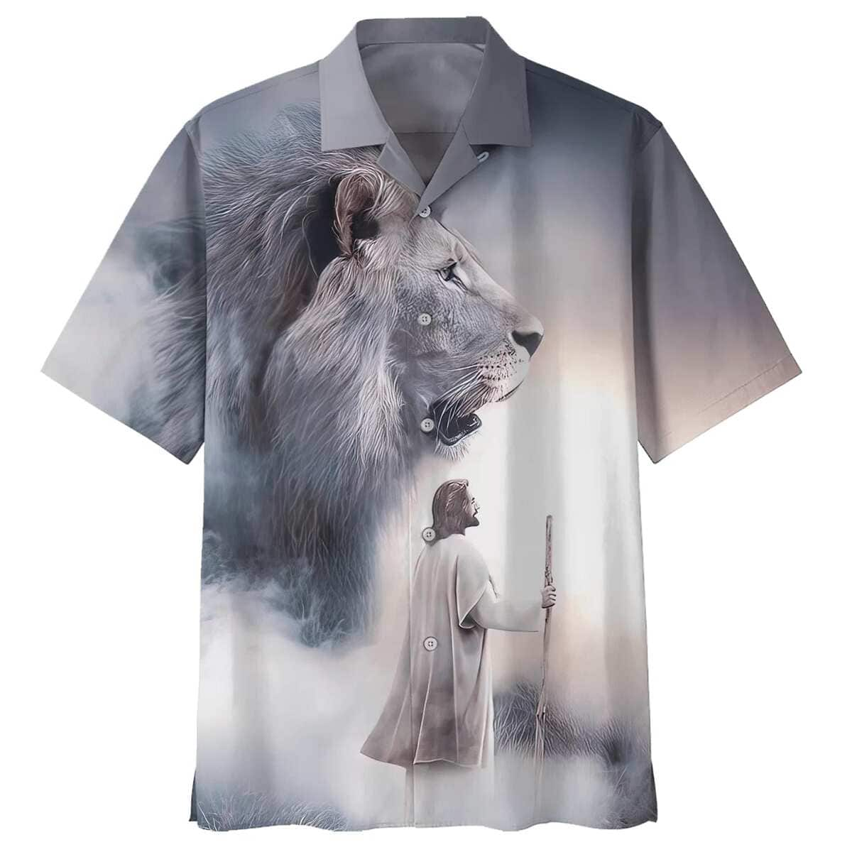 Christian Jesus Lion Faith Hawaiian Shirt For Friend