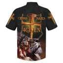 1 Cross 3 Nails 4 Given Lion Christian Cross Hawaiian Shirt