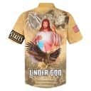 One Nation Under God Jesus Eagle Christian Faith US Flag 4th Of July Hawaiian Shirt