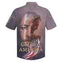 God Bless America Jesus Face Christian Jesus Religious Hawaiian Shirt
