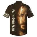 Faith Over Fear Jesus Portrait Christian Jesus Religious Hawaiian Shirt