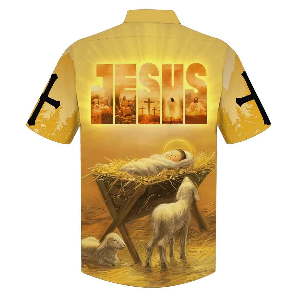 Baby Jesus In A Manger Christian Jesus Religious Hawaiian Shirt Baby Jesus In A Manger Christian Jesus Religious Hawaiian Shirt
