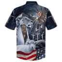 Jesus US Flag Dove Lion And The Lamb Eagle Christian Hawaiian Shirt