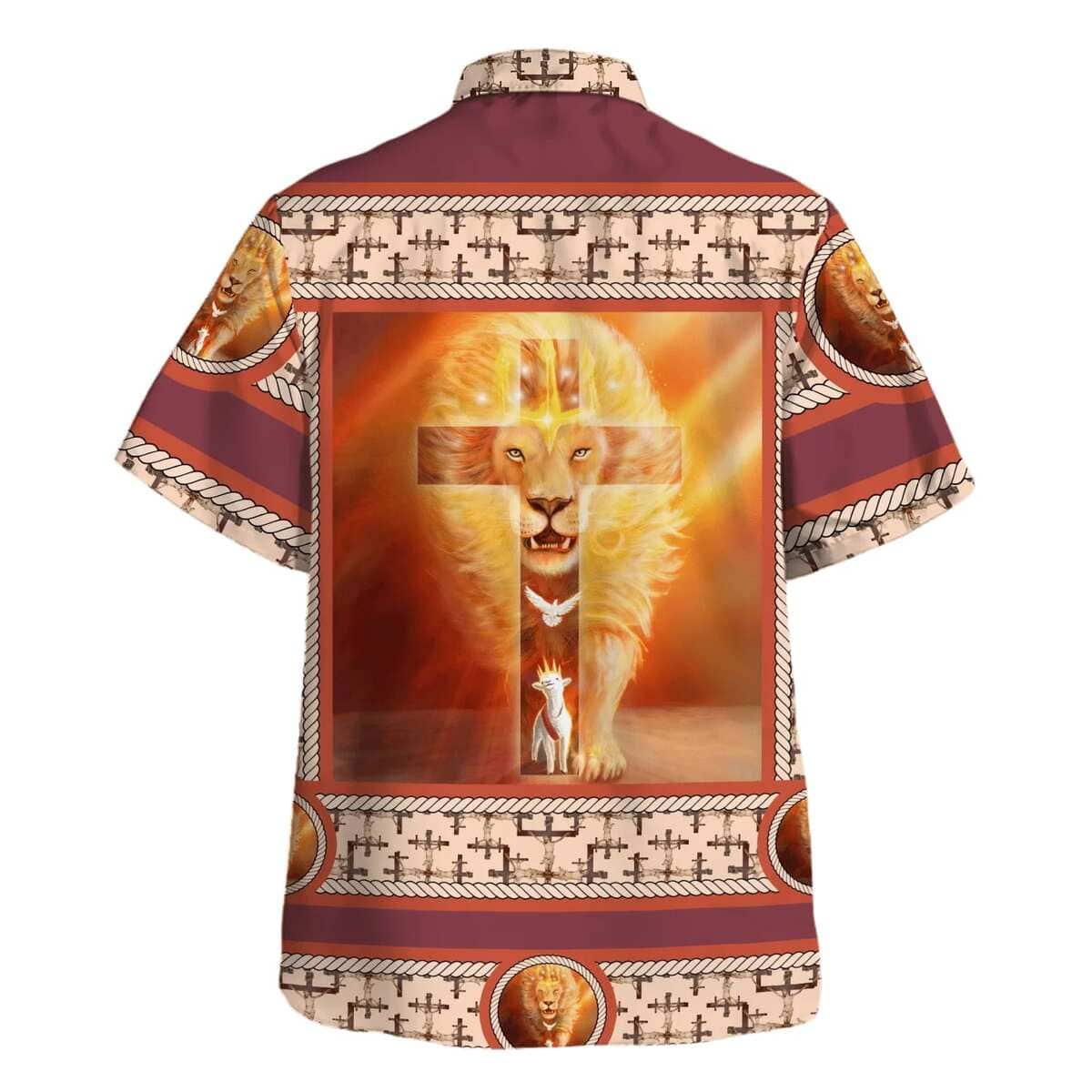 Lion Of Judah Lamb Of God Dove Christian Hawaiian Shirt Lion Of Judah Lamb Of God Dove Christian Hawaiian Shirt
