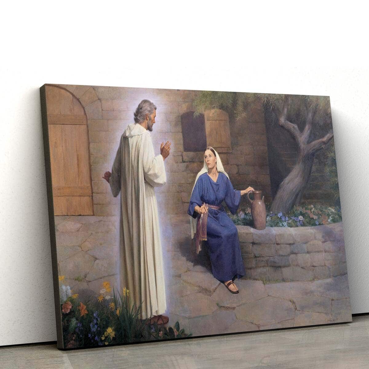 The Annunciation The Angel Gabriel Appears To Mary Christian Faith Canvas Wall Art The Annunciation The Angel Gabriel Appears To Mary Christian Faith Canvas Wall Art