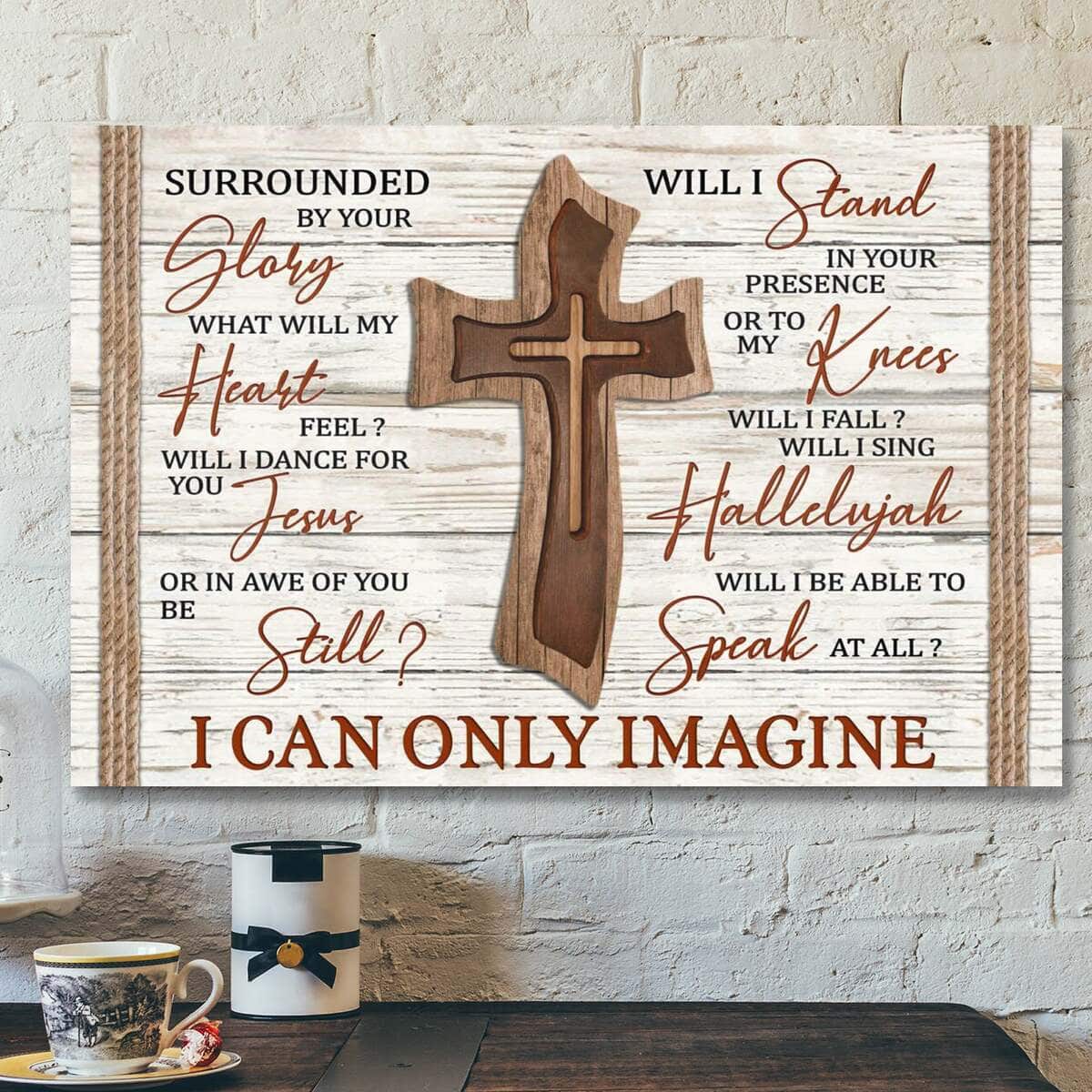 Bible Verse Wooden Cross Canvas Wall Art I Can Only Imagine Scripture Christian Gift Bible Verse Wooden Cross Canvas Wall Art I Can Only Imagine Scripture Christian Gift