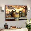 Bible Verse Christian Simply Blessed Horses Farm Religious Canvas Wall Art Bible Verse Christian Simply Blessed Horses Farm Religious Canvas Wall Art