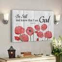 God Religious Gift Jesus Be Still And Know That I Am God Psalm Scripture Christian Canvas Wall Art