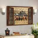 Christian Scripture Religious Gift Bible Verse Christian Canvas Wall Art God Says You Are Horse