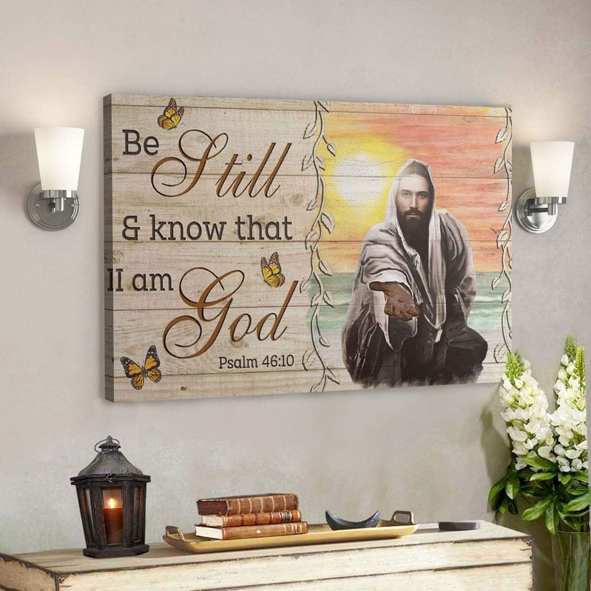 Take Jesus's Hand Be Still And Know That I Am God Bible Verse Scripture Canvas Wall Art Take Jesus's Hand Be Still And Know That I Am God Bible Verse Scripture Canvas Wall Art