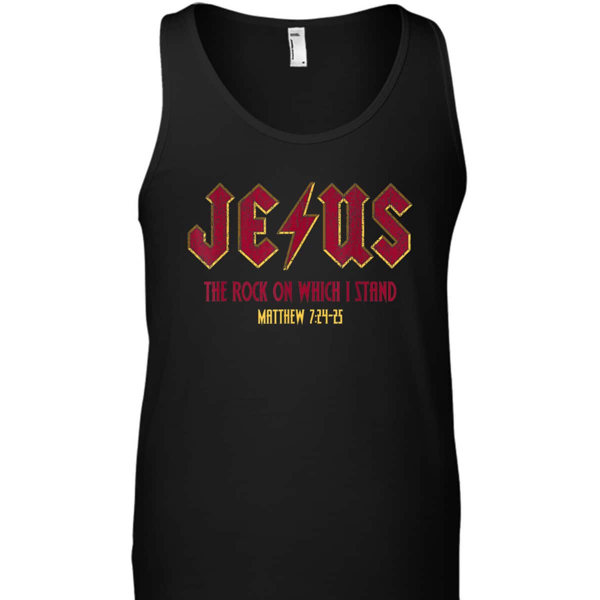 Retro Jesus The Rock On Which I Stand Faith Christian God Bible Verse Matthew T-Shirt Retro Jesus The Rock On Which I Stand Faith Christian God Bible Verse Matthew T-Shirt