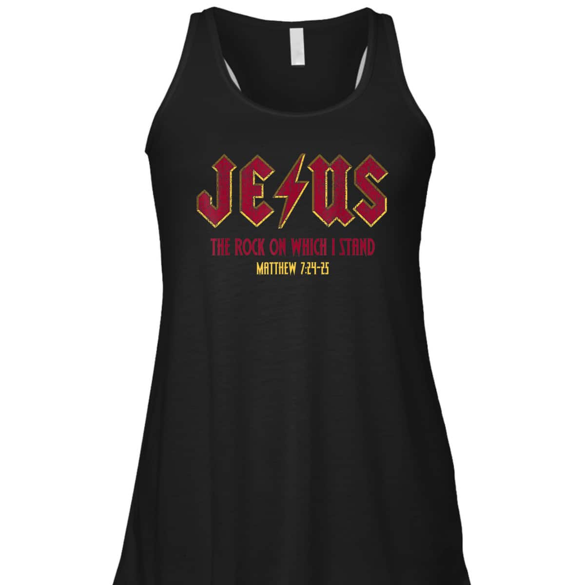 Retro Jesus The Rock On Which I Stand Faith Christian God Bible Verse Matthew T-Shirt Retro Jesus The Rock On Which I Stand Faith Christian God Bible Verse Matthew T-Shirt