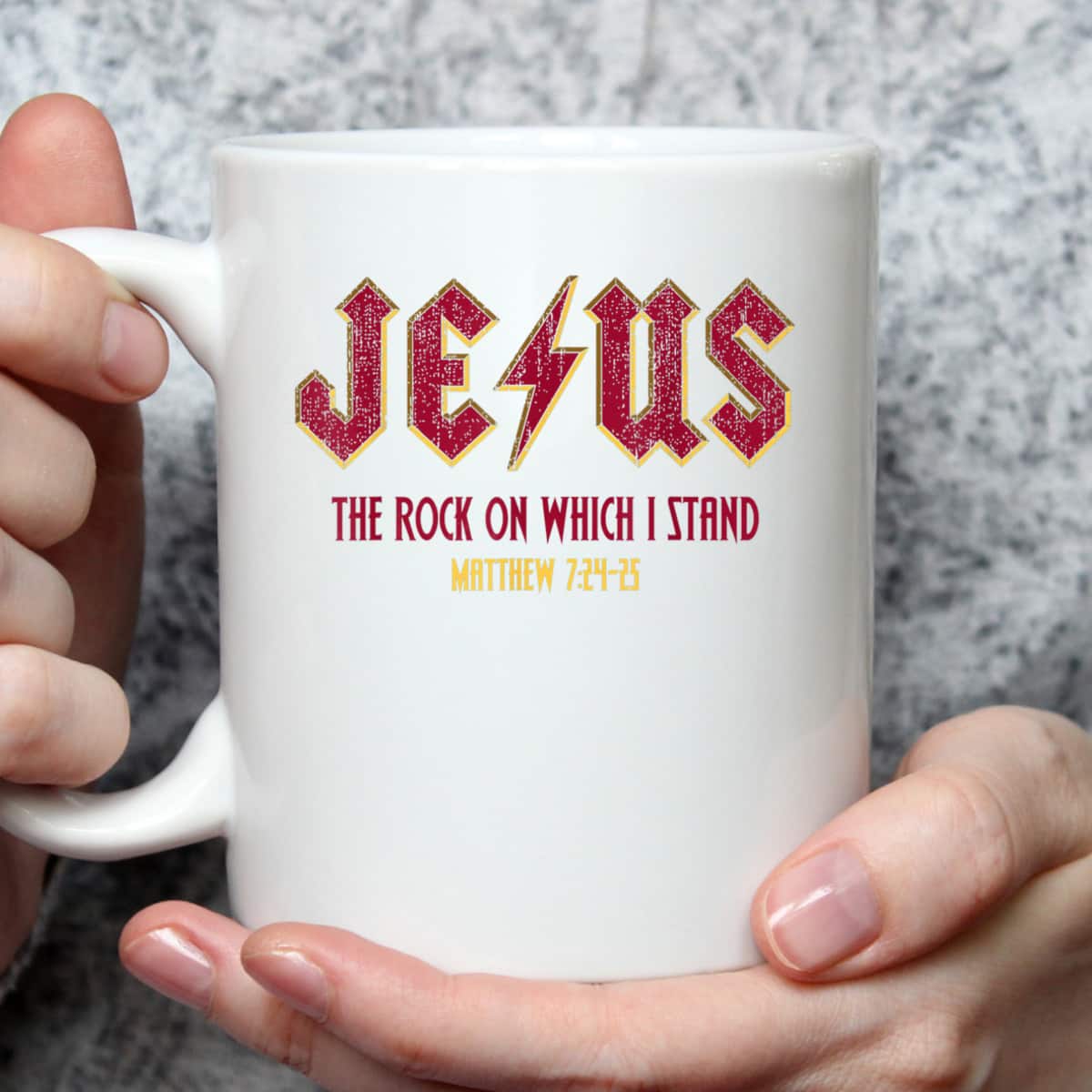 Retro Jesus The Rock On Which I Stand Faith Christian God Bible Verse Matthew T-Shirt Retro Jesus The Rock On Which I Stand Faith Christian God Bible Verse Matthew T-Shirt