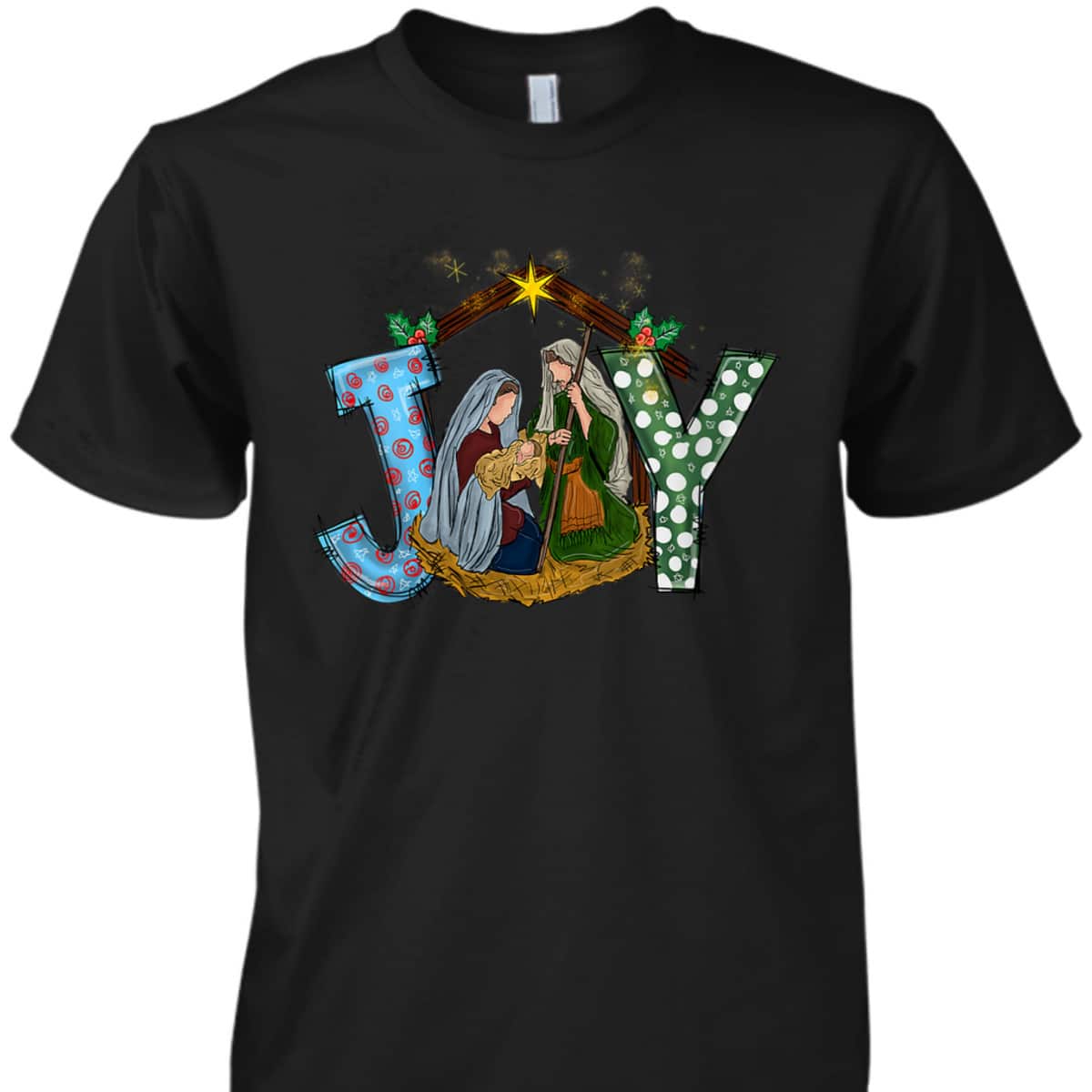 Christmas Joy Baby Jesus Religious Nativity Christian Xmas T-Shirt Christmas Joy Baby Jesus Religious Nativity Christian Xmas T-Shirt