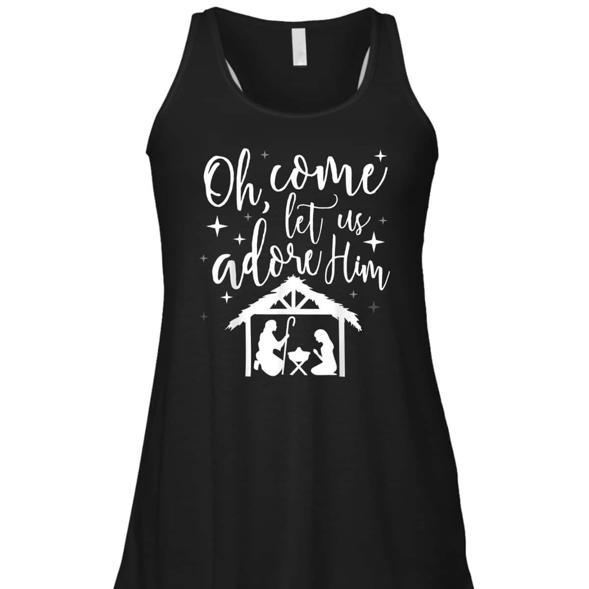 Come Let Us Adore Him Christmas Jesus Nativity T-Shirt