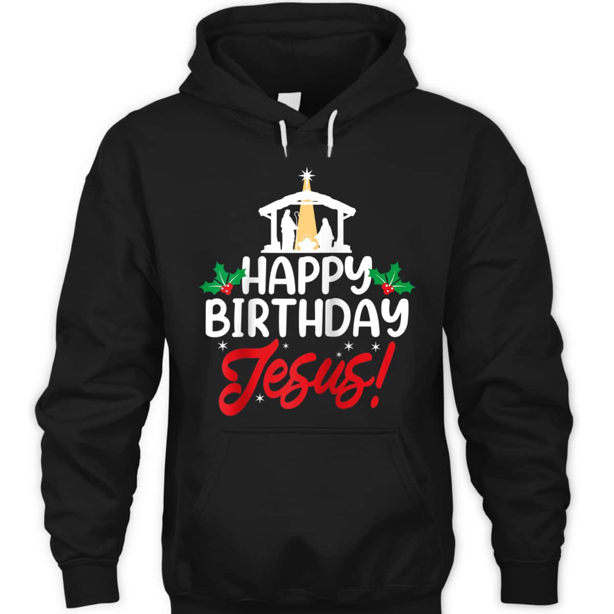 Christmas Happy Birthday Jesus Christian Religious T-Shirt Christmas Happy Birthday Jesus Christian Religious T-Shirt