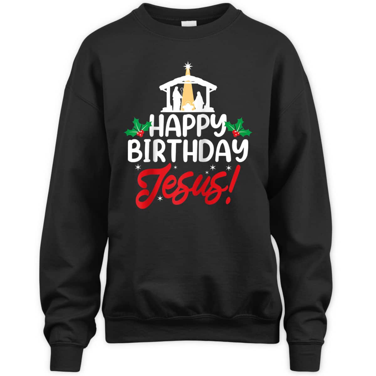 Christmas Happy Birthday Jesus Christian Religious T-Shirt Christmas Happy Birthday Jesus Christian Religious T-Shirt