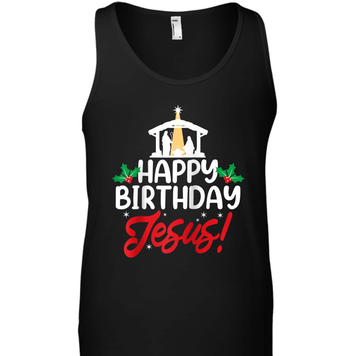 Christmas Happy Birthday Jesus Christian Religious T-Shirt