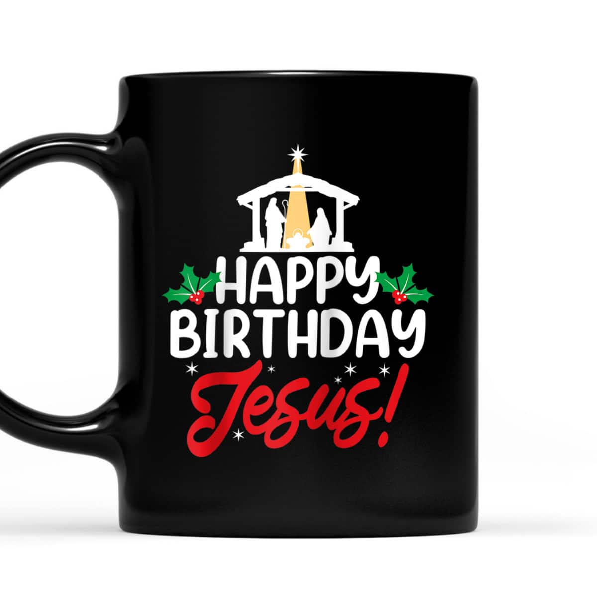 Christmas Happy Birthday Jesus Christian Religious T-Shirt