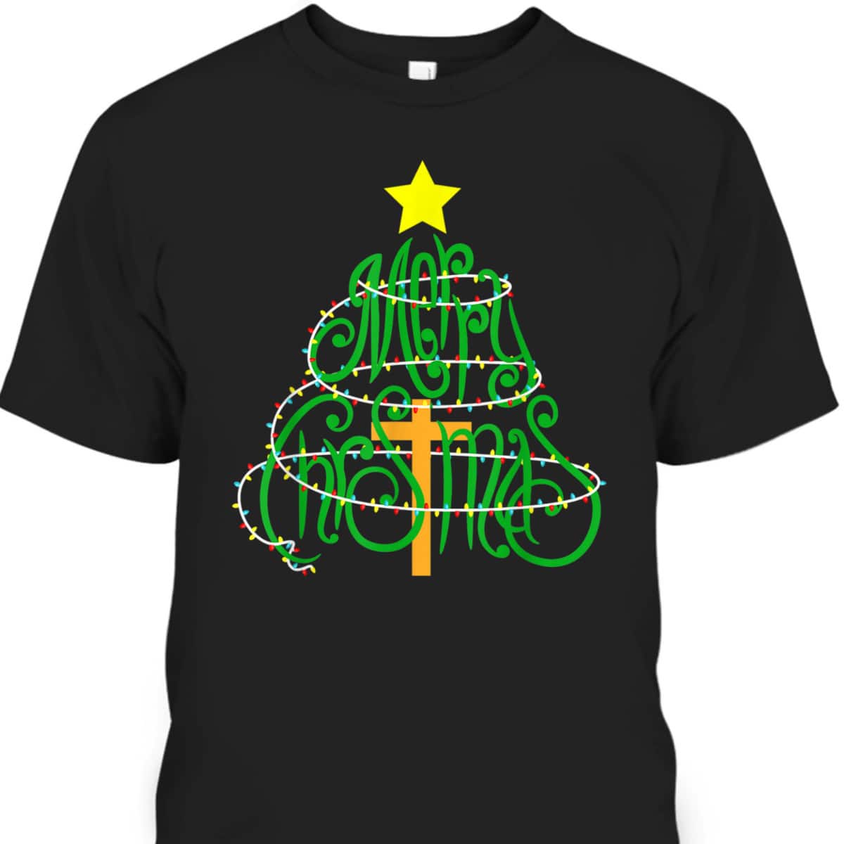 Christian Christmas Merry Christmas Cross T-Shirt Christian Christmas Merry Christmas Cross T-Shirt