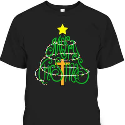 Christian Christmas Merry Christmas Cross T-Shirt