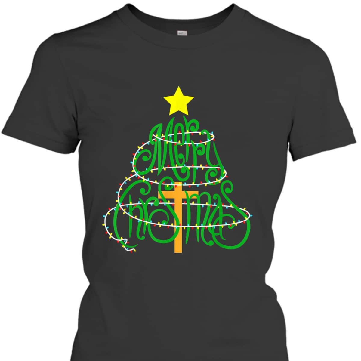 Christian Christmas Merry Christmas Cross T-Shirt