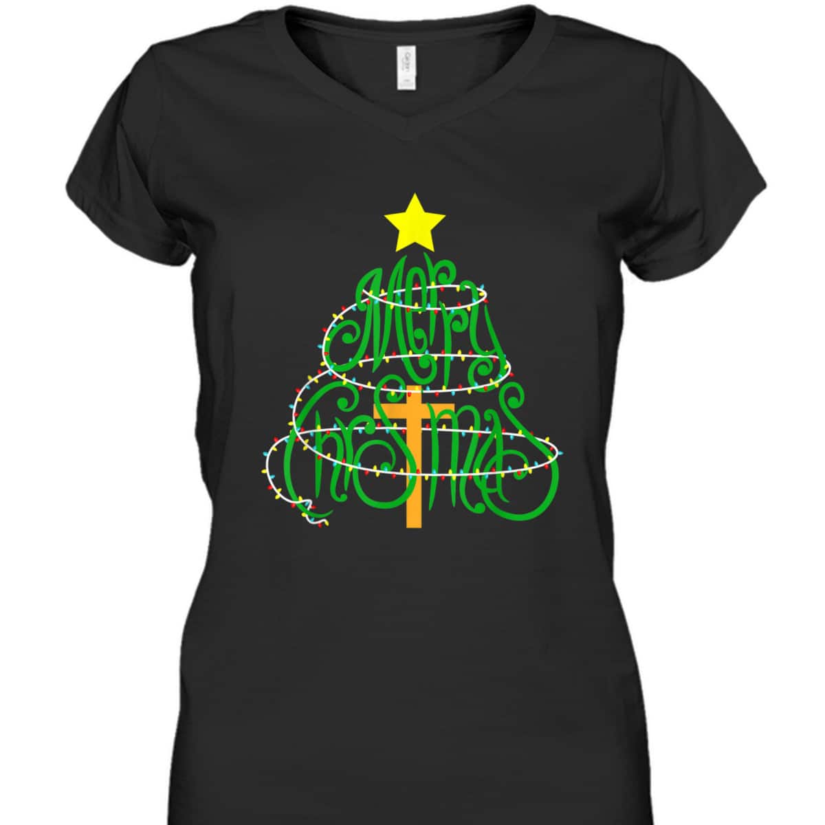 Christian Christmas Merry Christmas Cross T-Shirt