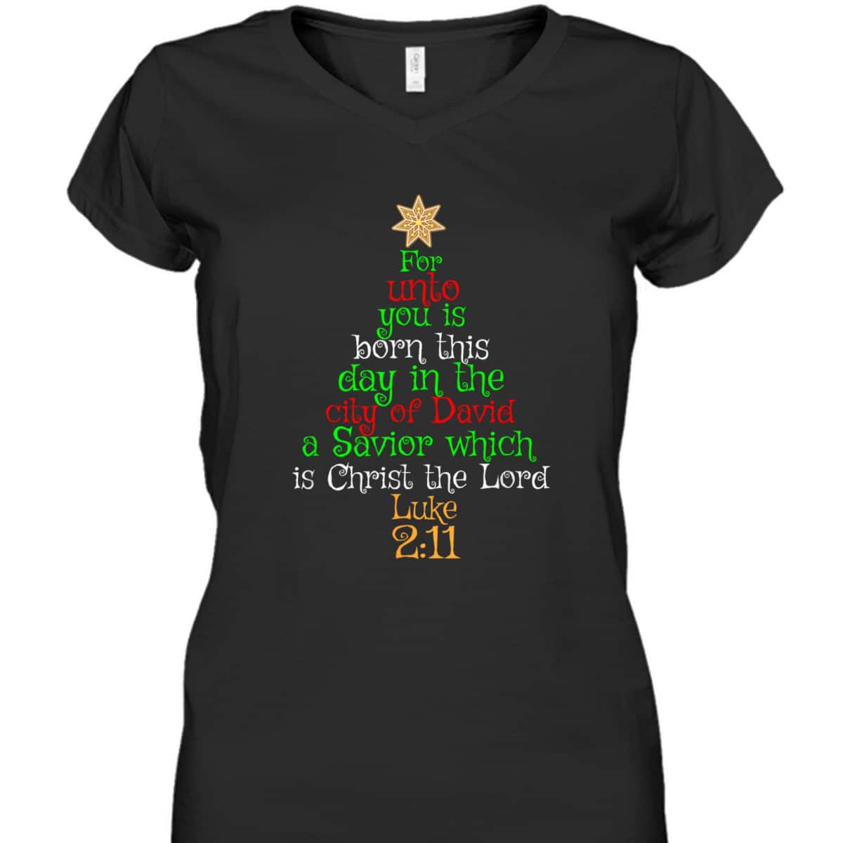 Christmas Christian Unto You Is Born A Savior Bible Verse Luke 2:11 T-Shirt Christmas Christian Unto You Is Born A Savior Bible Verse Luke 2:11 T-Shirt