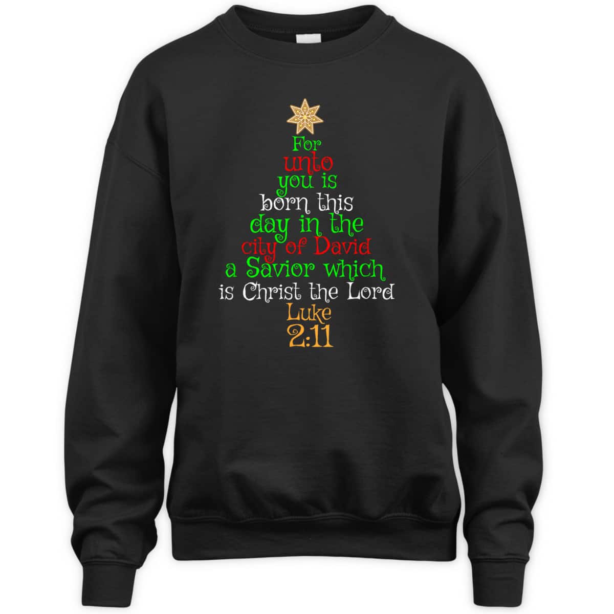 Christmas Christian Unto You Is Born A Savior Bible Verse Luke 2:11 T-Shirt Christmas Christian Unto You Is Born A Savior Bible Verse Luke 2:11 T-Shirt