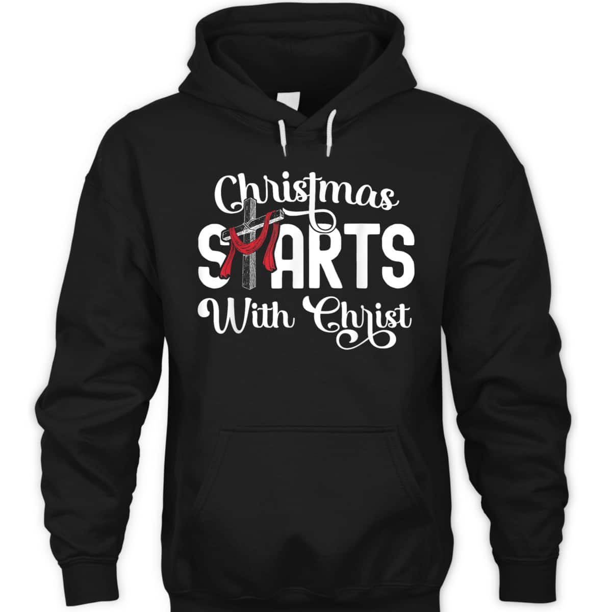 Christmas Starts With Christ Cross Jesus Christian T-Shirt Christmas Starts With Christ Cross Jesus Christian T-Shirt