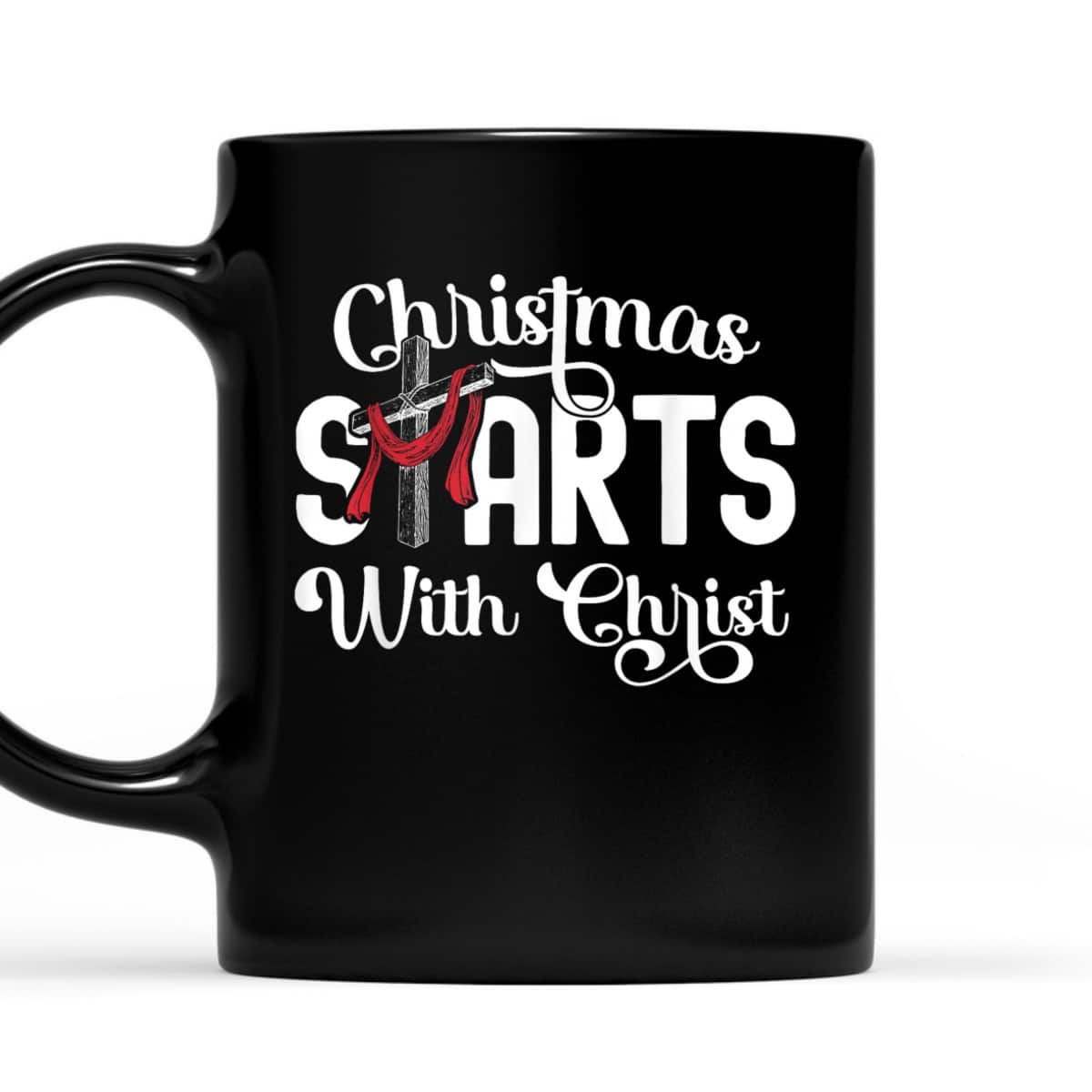 Christmas Starts With Christ Cross Jesus Christian T-Shirt Christmas Starts With Christ Cross Jesus Christian T-Shirt