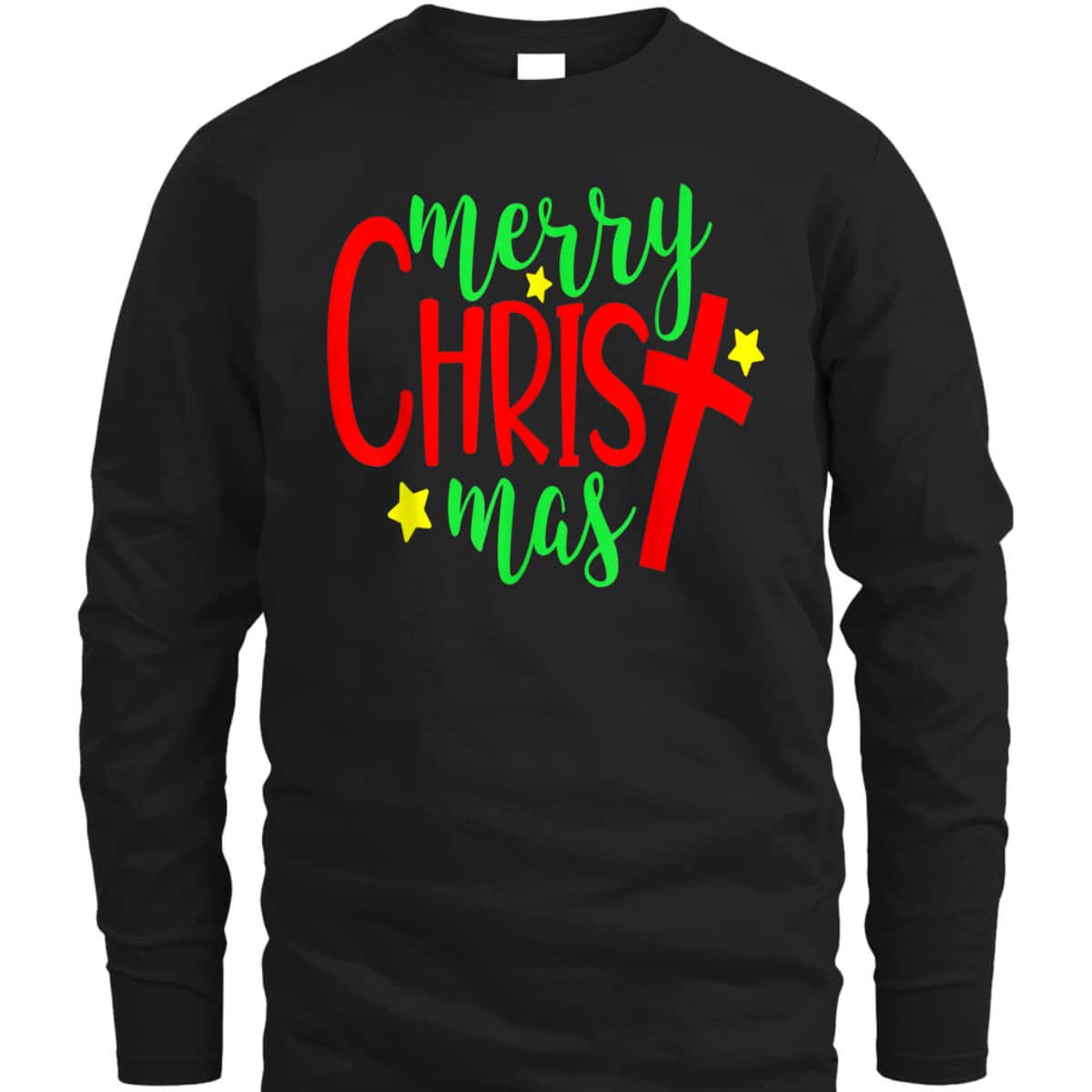 Merry Christmas-Christmas Christian Cross T-Shirt