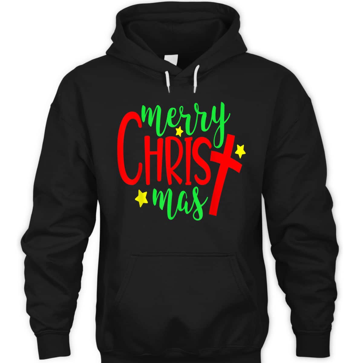 Merry Christmas-Christmas Christian Cross T-Shirt