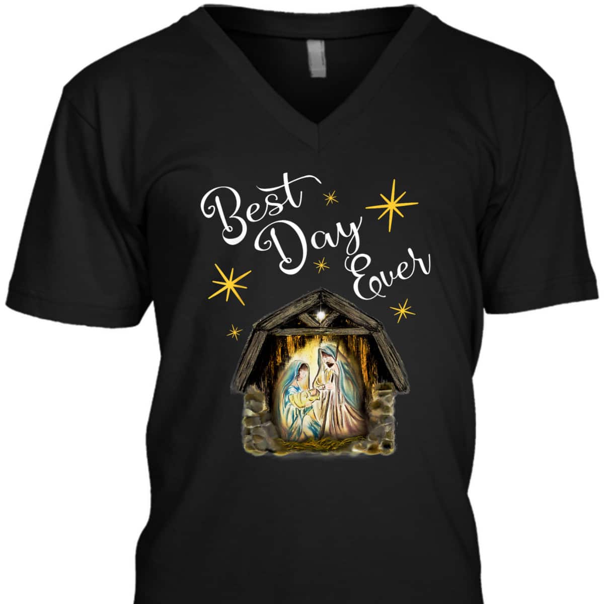 Christmas Nativity Jesus Best Day Ever Christian T-Shirt Christmas Nativity Jesus Best Day Ever Christian T-Shirt