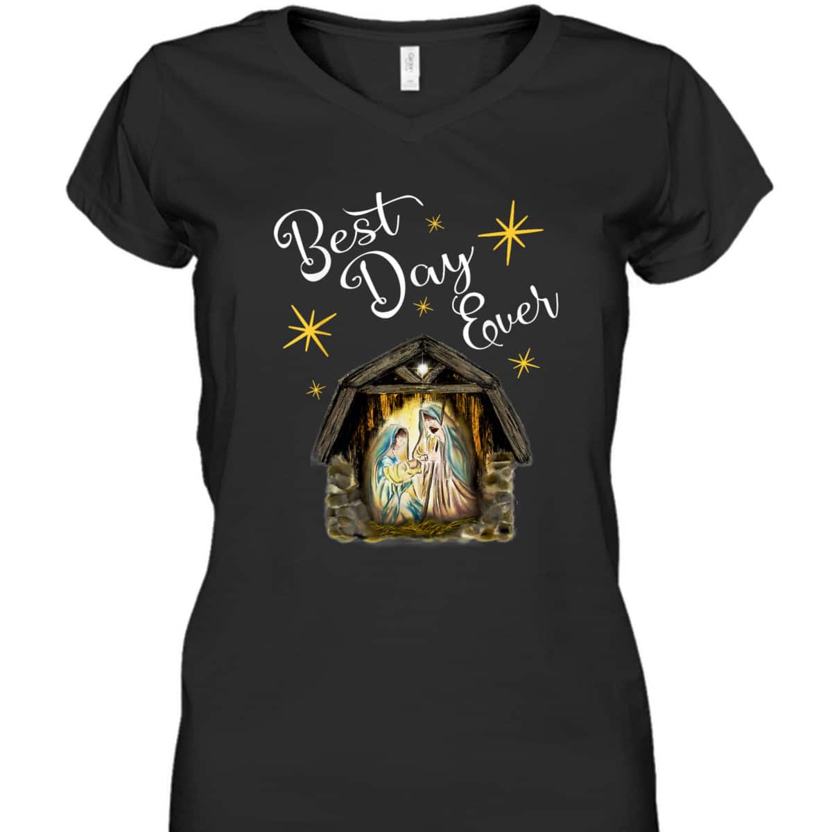 Christmas Nativity Jesus Best Day Ever Christian T-Shirt Christmas Nativity Jesus Best Day Ever Christian T-Shirt