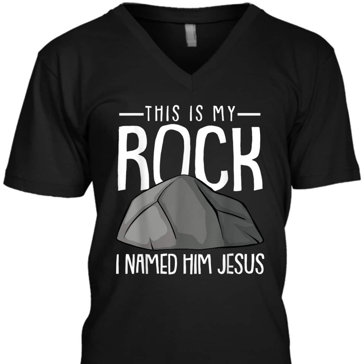 This Is My Rock Christmas Religious Faith Christian X-Mas T-Shirt