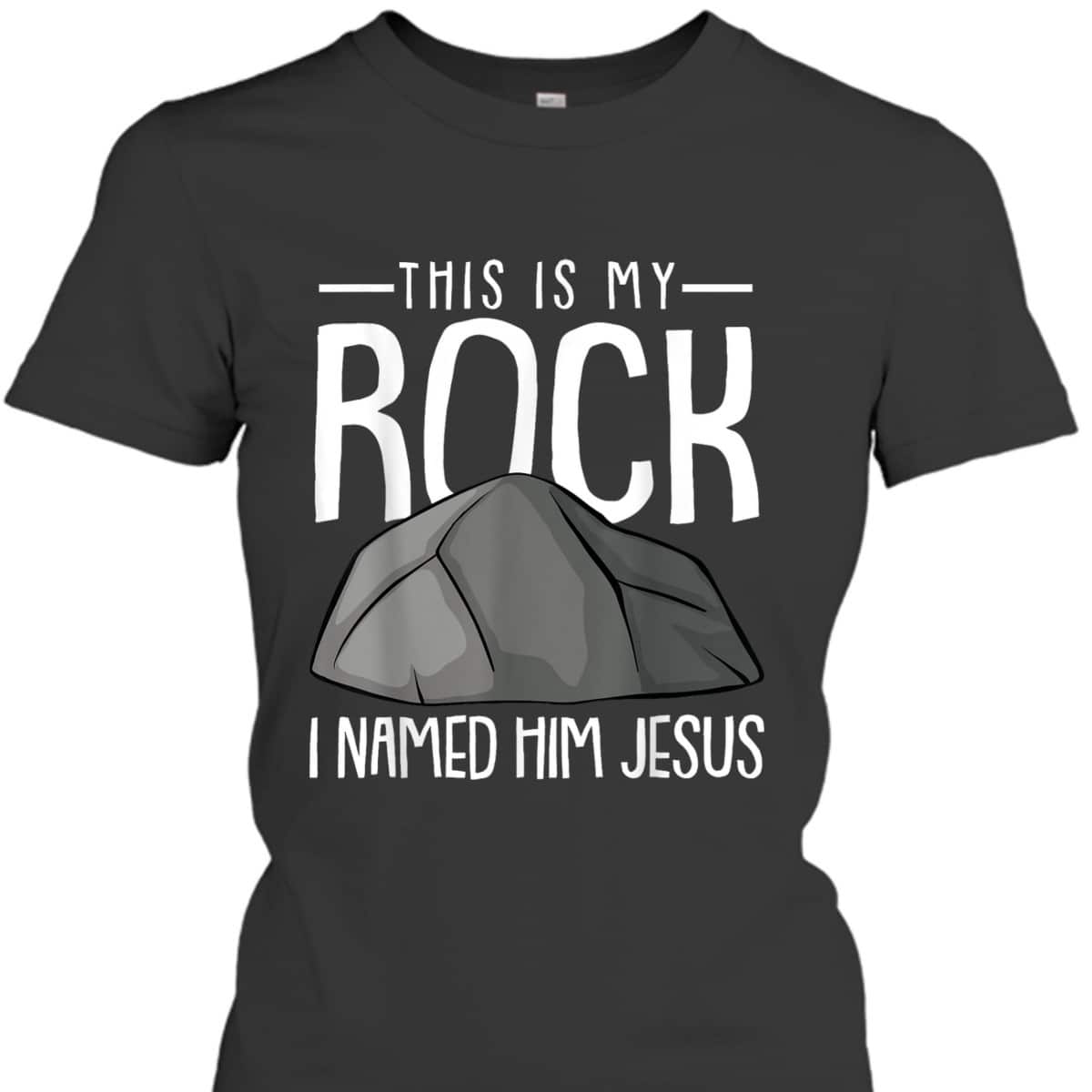 This Is My Rock Christmas Religious Faith Christian X-Mas T-Shirt