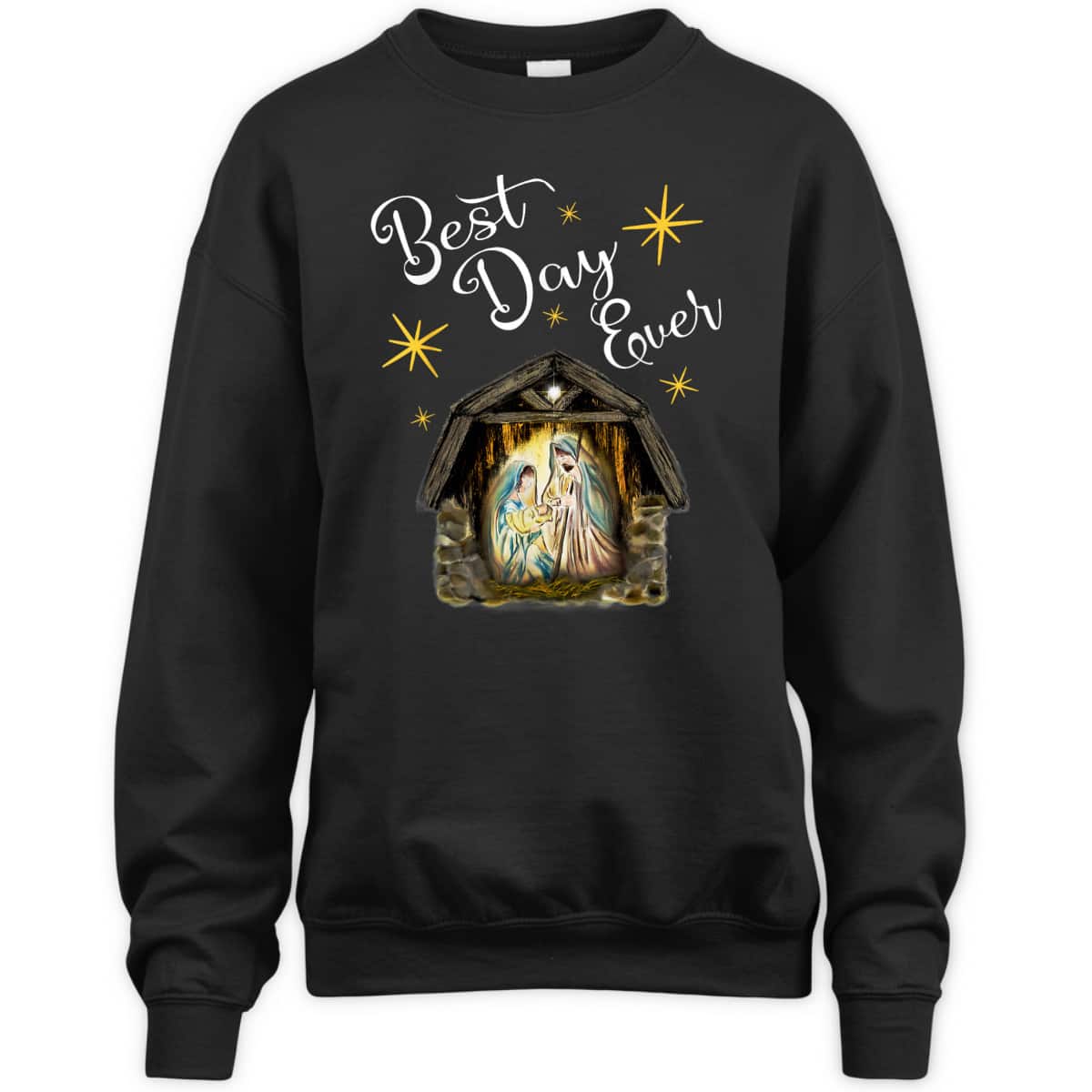 Christmas Nativity Jesus Best Day Ever Christian T-Shirt Christmas Nativity Jesus Best Day Ever Christian T-Shirt