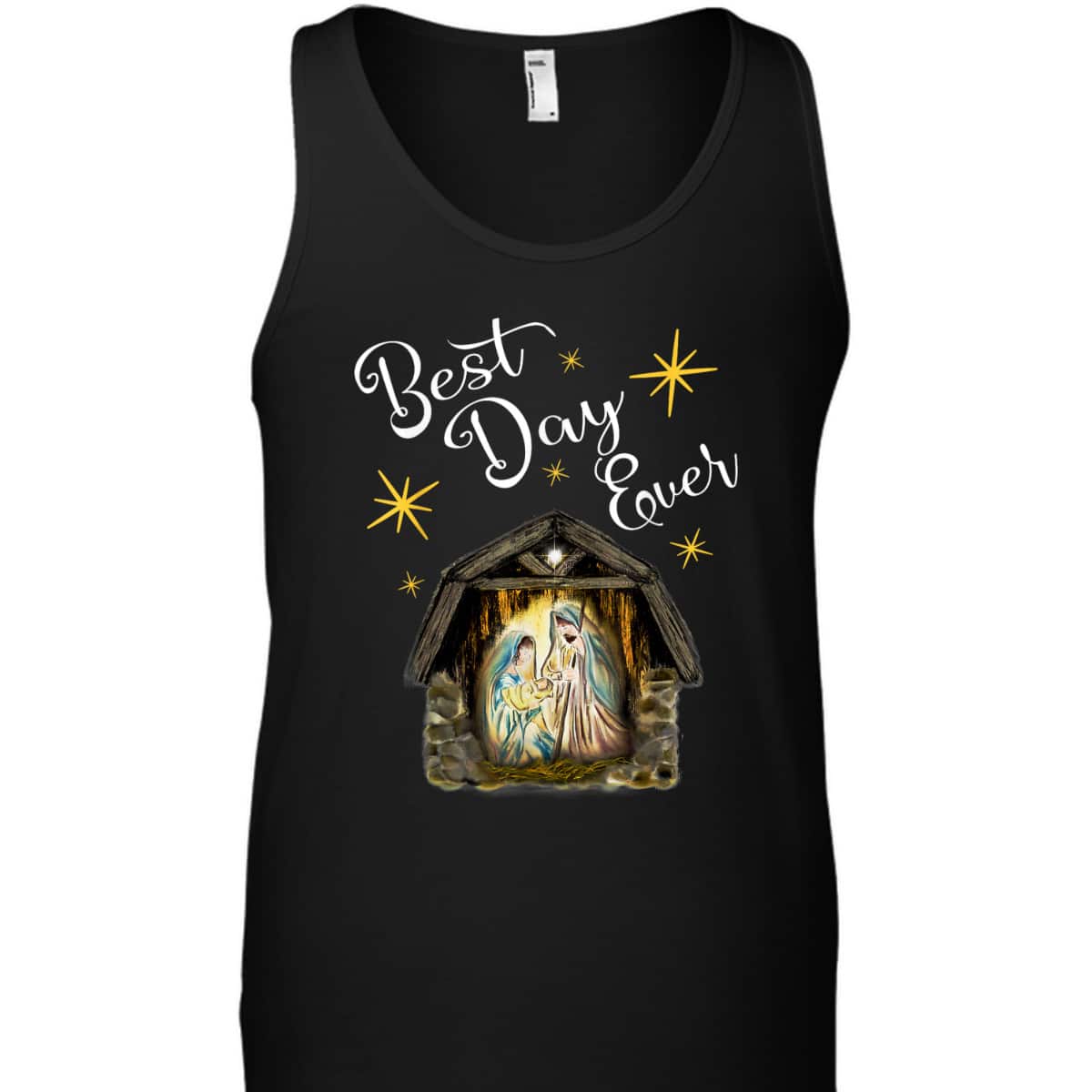 Christmas Nativity Jesus Best Day Ever Christian T-Shirt