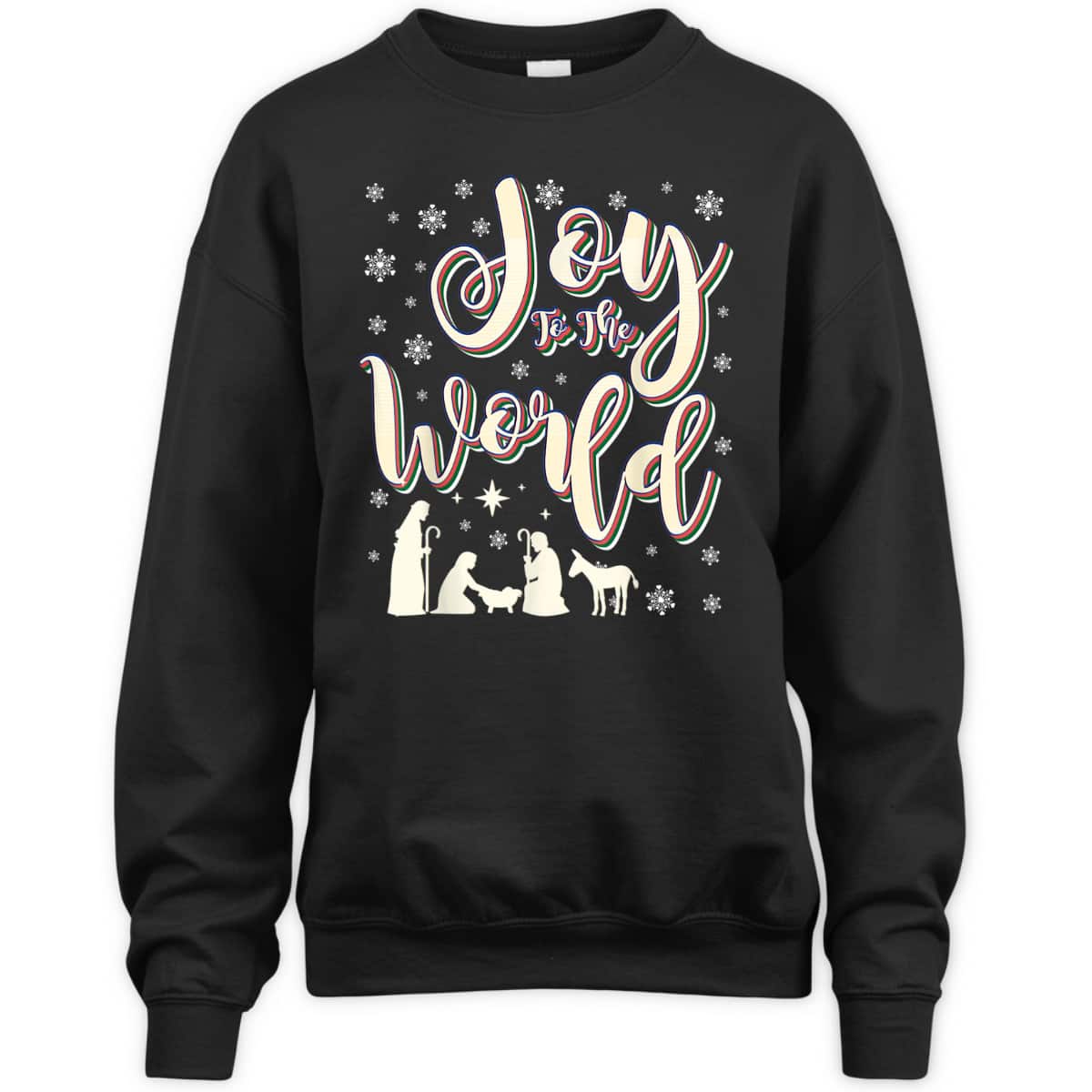 Vintage Joy To The World Jesus Nativity Retro Christmas T-Shirt Vintage Joy To The World Jesus Nativity Retro Christmas T-Shirt